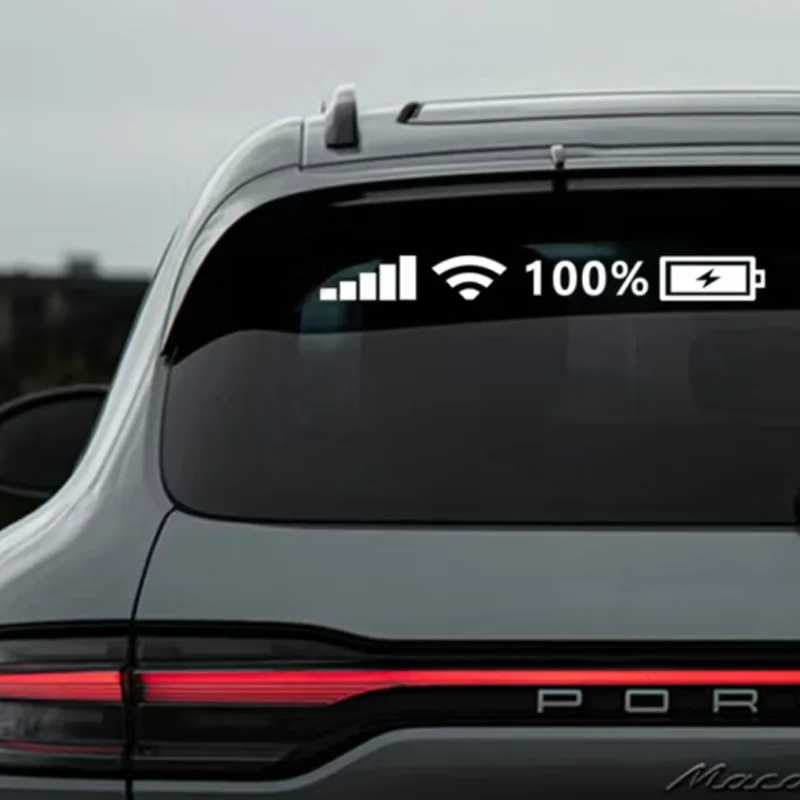

Signal WIFI 100% Power Car Sticker Reflective Autocar Window Decor Decal Auto Accessories
