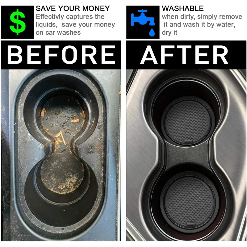 Для Toyota Tacoma Accessories 2016-2021 Custom Liner Cup Holder Console и Door карманные вкладыши (двойная кабина