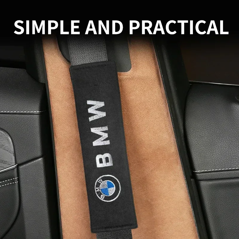 E60 E93 Новый X4 X5 X6 Чехлы на ремни безопасности автомобиля BMW Хлопковые защитные