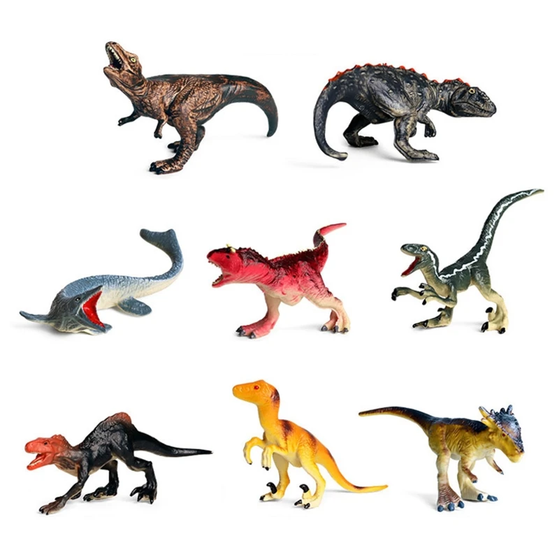 

Миниатюрная статическая модель динозавра, твердая фигурка из ПВХ, реалистичный моссазавр/Велоцираптор, Офисная настольная игрушка, коллек...