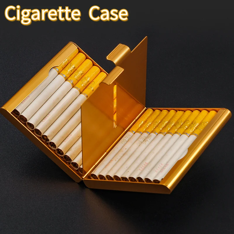 

NEW Cigar Storage Container 20 Sticks Metal Cigarette Case Smoking Accessories Men Gift Fashion CreativeTobacco Holder Box