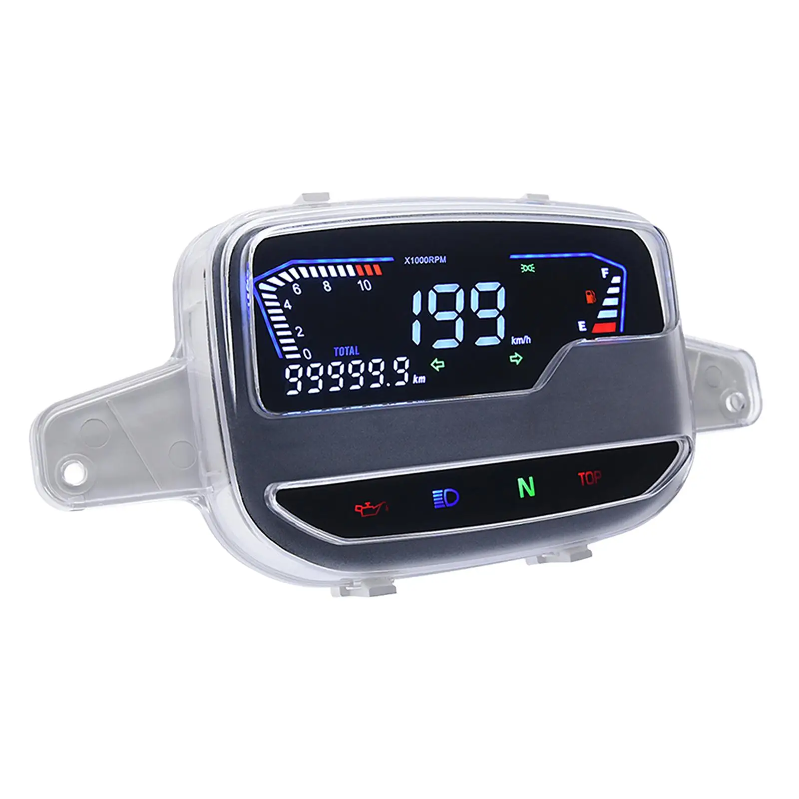 

Digital Motorcycles Speedometer Alarm Function Easy Installation Full Screen Display Tachometer RPM for Yamaha SS2 SS110