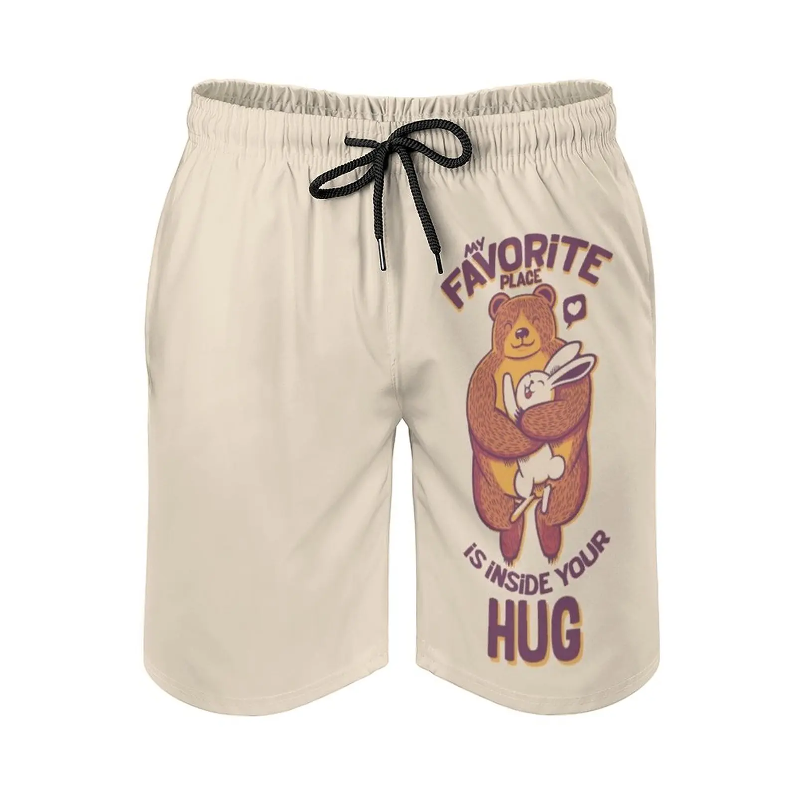

My Favorite Place Is Inside Your Hug New Mens Swim Shorts Quick Dry Beach Board Swimwear Fashion Volley Shorts Valentines Love