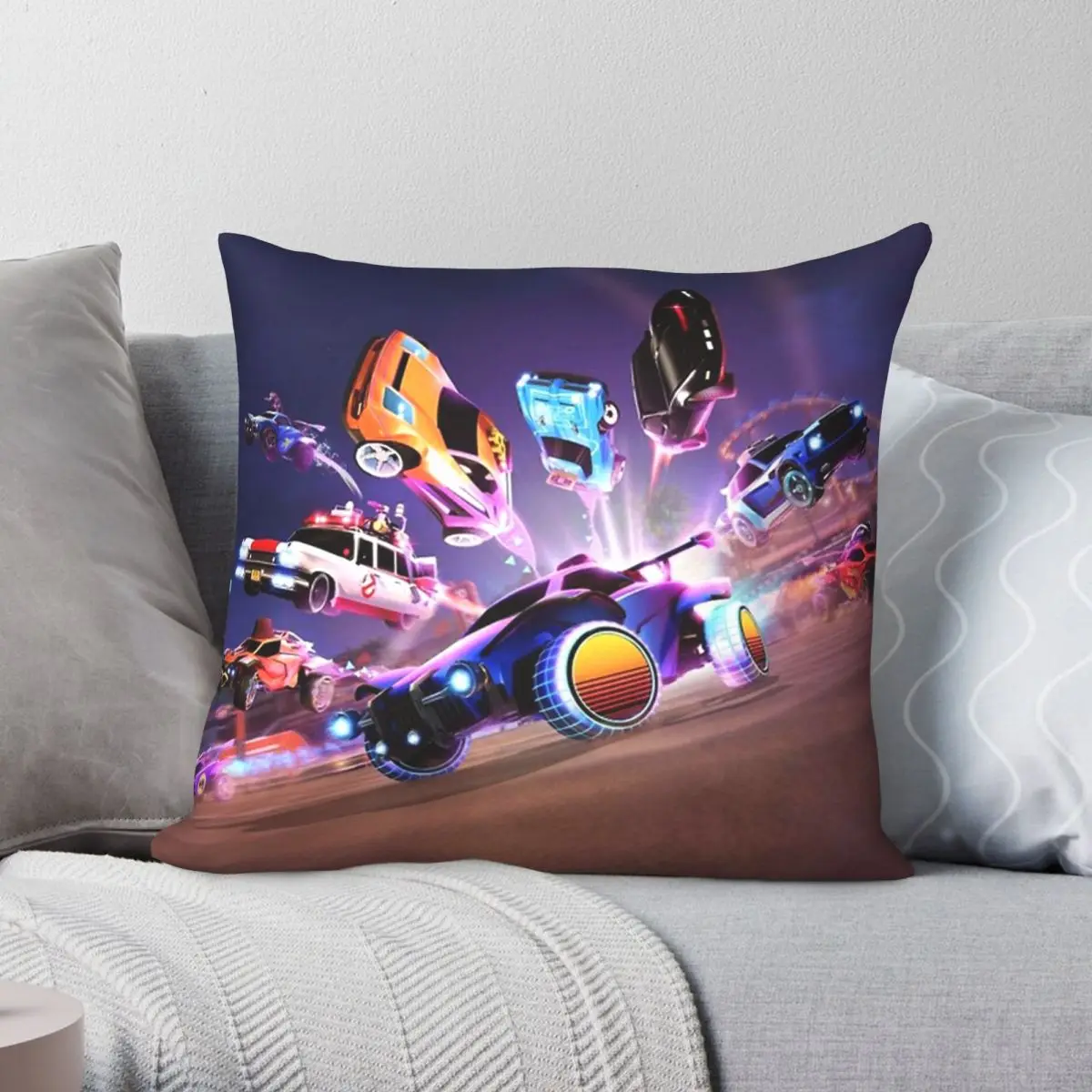 

Rocket League Square Pillowcase Polyester Linen Velvet Printed Zip Decor Pillow Case Sofa Seater Cushion Cover