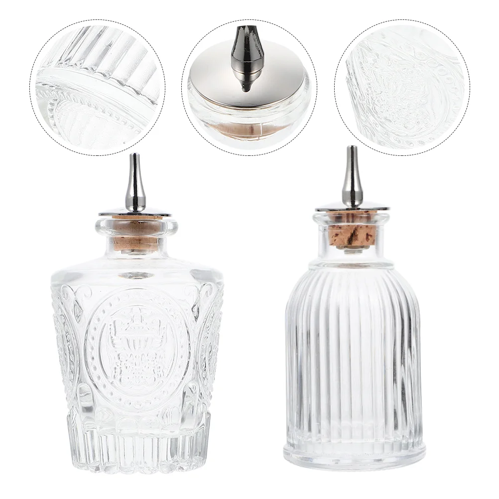 

Бутылки для коктейлей Bottlebitters, декантер Dasher, винтажный диспенсер, прозрачный шейкер для виски, чашки для смешивания