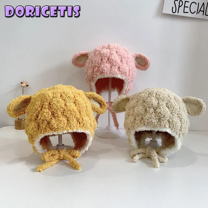 

Шапка для новорожденных, с флисовой подкладкой и защитой ушей