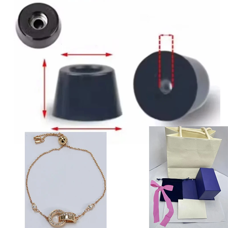 Экологичная резиновая подставка для ног браслет из розового золота с круглой