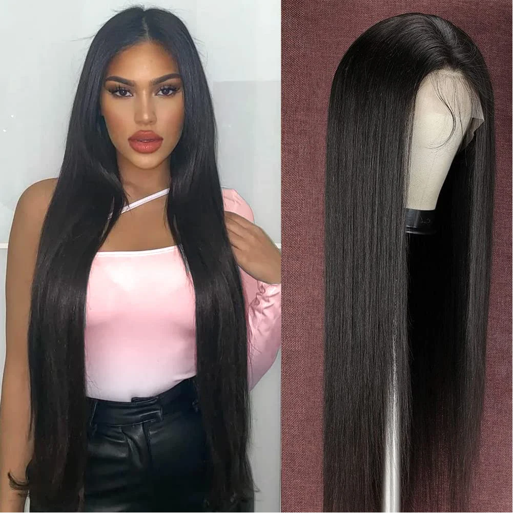 

AIMEYA Remy Straight Wigs For Women Human Hair 13x4 13x6 360 Transparent Lace Front Wig Natural Hairline Lace Frontal HD Lace