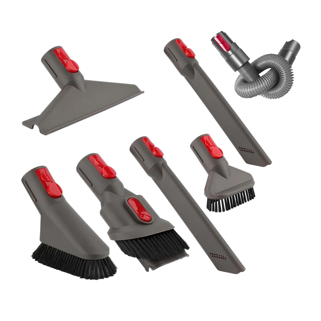 

Набор насадок для пылесоса Dyson V11 V10 V8 V7, комплект из 8 предметов, со шлангом, щеткой и наматрасником