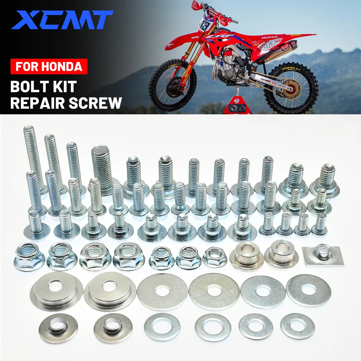 Фото Комплект крепежных винтов для обтекателя крыла мотоцикла для Honda 2003-2025 CR125 CR250 CRF250R CRF450R CRF250X CRF450X 125-450 №1