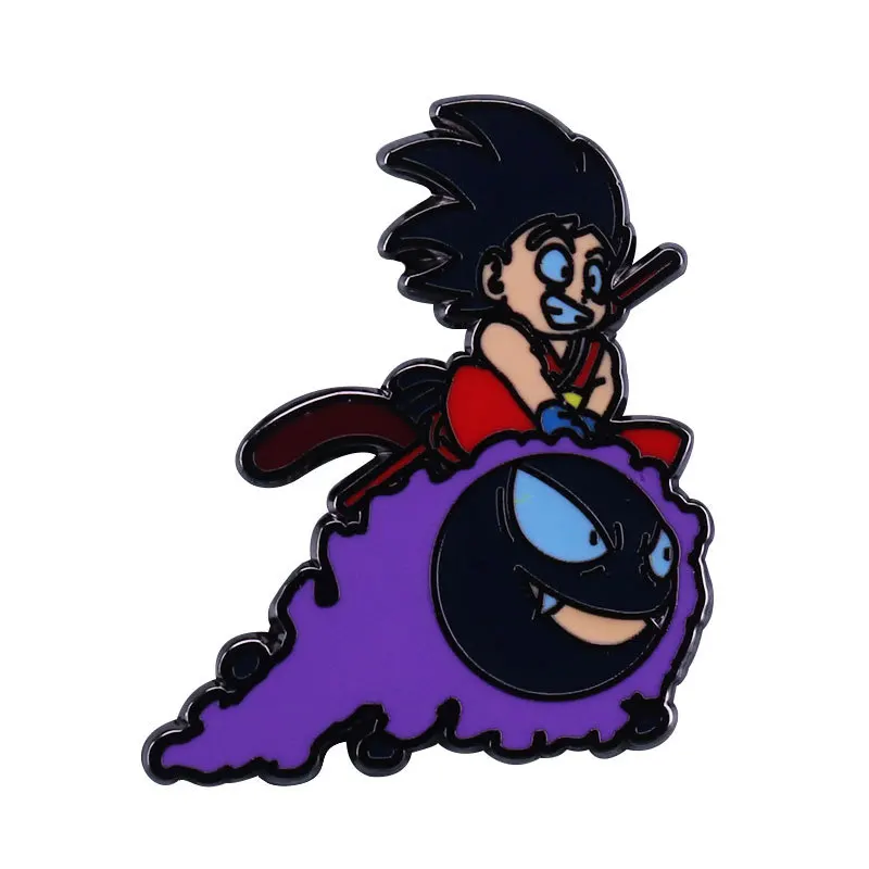 

Anime DBZ Kakarotto Somersault Cloud Cartoon Metal Enamel Lapel Badge Brooch Pin