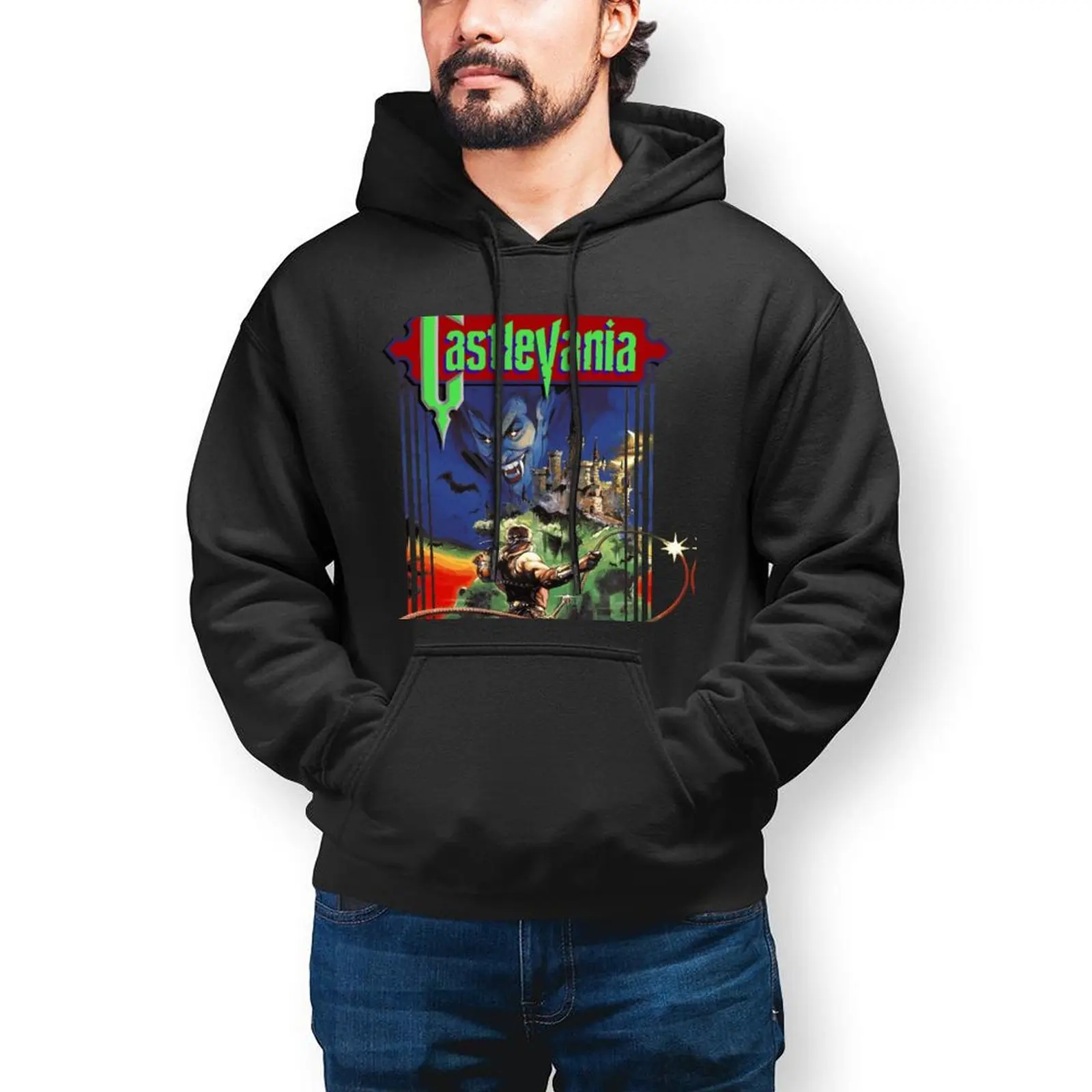 

Castlevania Loose Hoodies Men CASTLEVANIA Casual Pullover Hoodie Winter Cool Pattern Sweatshirts Big Size 4XL 5XL