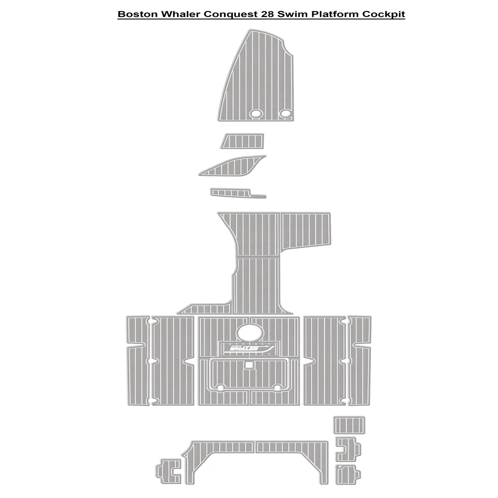 Фото 2001 Boston Whaler Conquest 28, платформа для плавания, кокпит, коврик для кабины, лодка, пена EVA, тик, настил, напольный коврик SeaDek, стиль MarineMat, клей №1