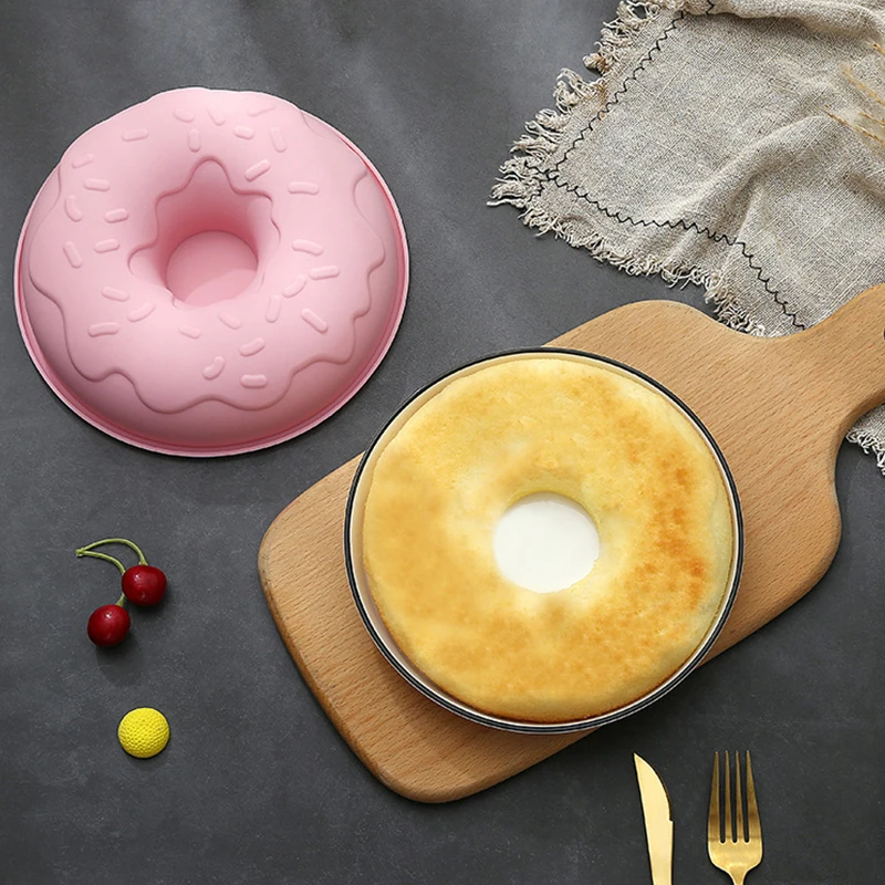 

Round Silicone Mousse Cake Mould Pastry Maker Diy Doughnut Cake Decoration Stamp French Dessert Bakeware Kitchen Baking Tools