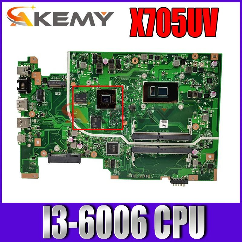 

X705UV MB I3-6006 CPU Материнская плата ASUS X705UVR X705UQ X705UB X705UD X705UDR X705UN X705U материнская плата для ноутбука