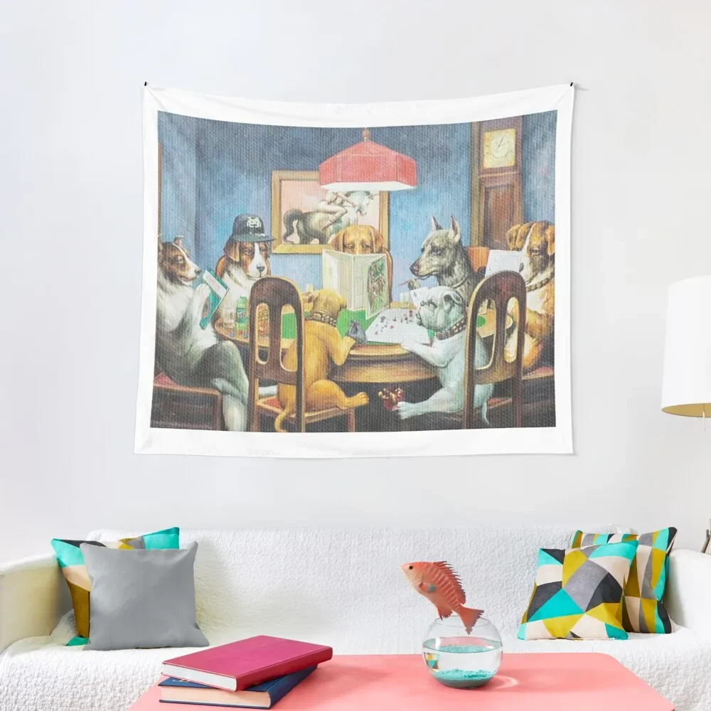 Гобелен для игр с собаками D &amp аксессуары украшения дома декор комнаты корейский