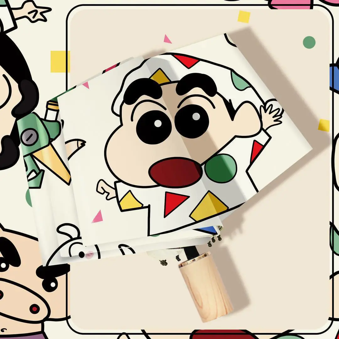 Новый милый ручной Зонт Shin-chan аниме фигурки портативный зонтик
