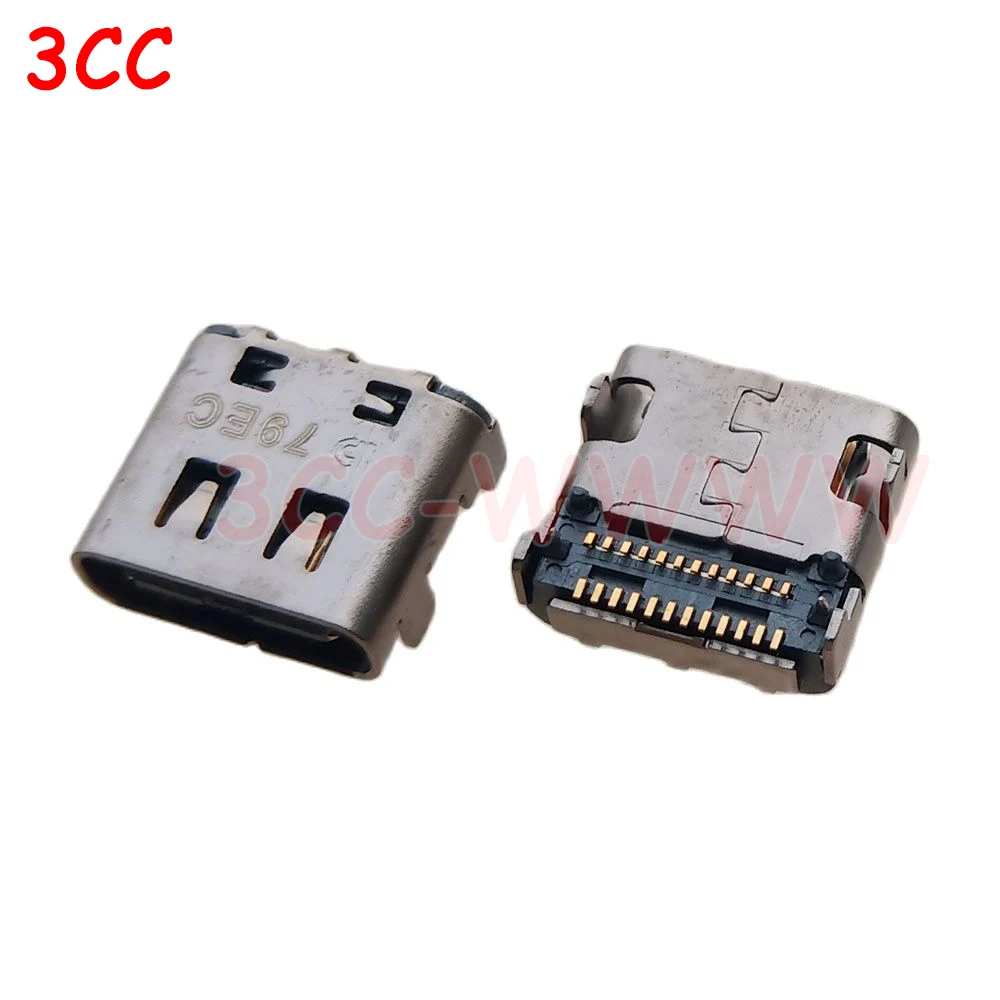 

Type-C USB Jack 24Pin Female Socket Connector For Lenovo X1 2021 YOGA 2nd ASUS T303 Dell 5289 7389 Type C Power Charging Port