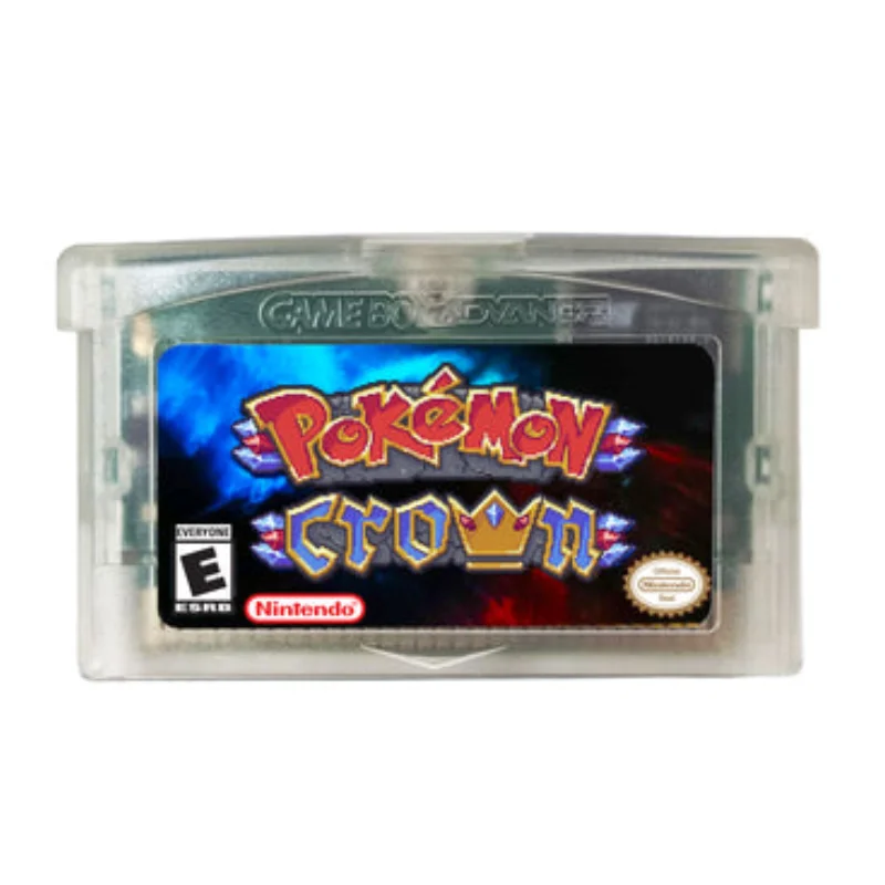 GBA Pokemon Crown английская игровая карта (рандомный цвет)
