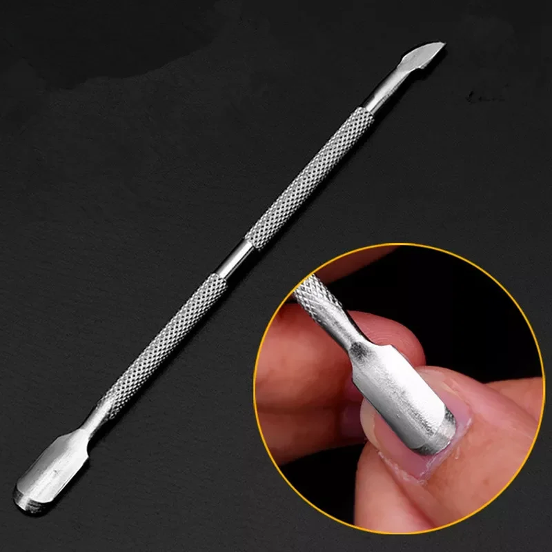 

NEW2023 Nail Art tools Stainless Steel Cuticle Pusher Double Head Spoon Remover Tools For Manicure Nail Art Care Pusher