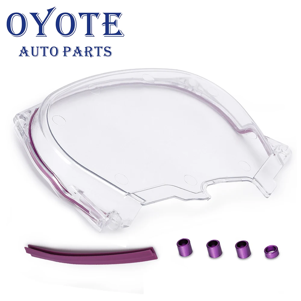 

OYOTE New Clear Timing Belt Gear Cover for Mitsubishi Evolution Lancer EVO4-8 4G63