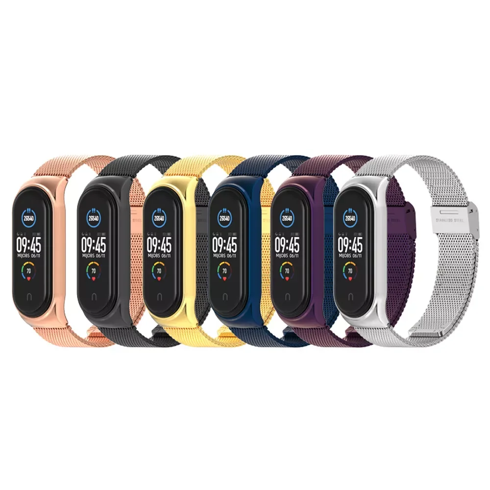 

Mi Band 6 Strap for Xiaomi Mi Band 7 6 5 4 3 Bracelet Mi Band 5 Strap Metal Correa Miband 4 Pulseira Wristbands Replacement