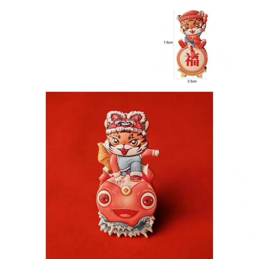 

Магнит на холодильник, милый Многофункциональный магнит на холодильник в традиционном стиле с изображением тигра и Зодиака