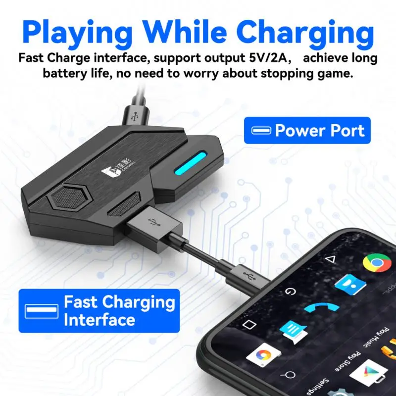 

Universal Wired Keyboard Mouse Converter Quick Transmission Widely Compatible Mouse Comverter Non-delayed Converter Durable