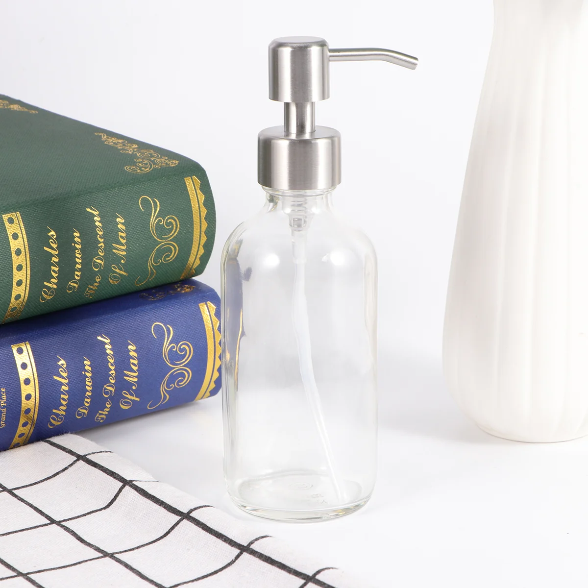 

Bottle Pump Shampoo Bottles Dispenser Container Empty Lotion Refillable Soap Hand Liquid Shower Travel Press Hair Toiletries