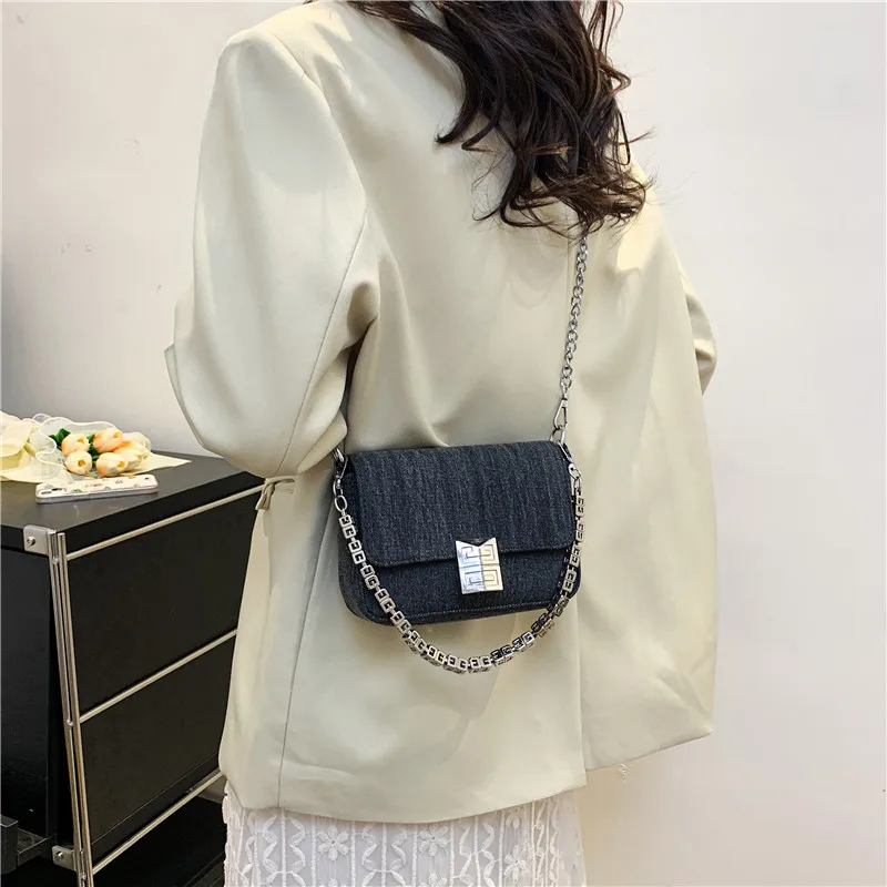 2023 New Fashion Shoulder Bag Luxury Handbag Top Brand Women Bag Quality PU Leather Messenger Bag Chain Handbag Small Square Bag