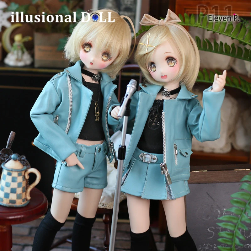 

1/4 MDD MSD BJD Dolls Clothes Punk leather suit for MDD MSD BJD Doll Daily Suit