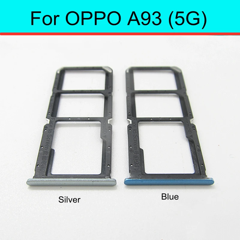 

1pcs Sim Card Tray Holder For OPPO A93 5G PCGM00 PEHM00 Sim Micro Reader Card Slot Adapters Card Socket Repair Parts