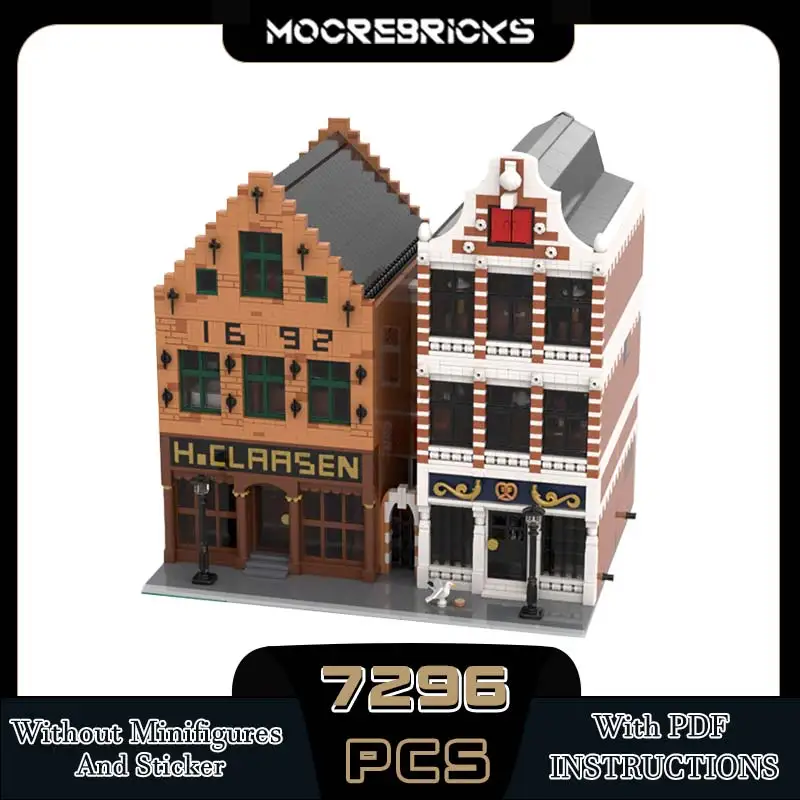 Магазин товаров и старые пекарни известный город улица вид углы строительные