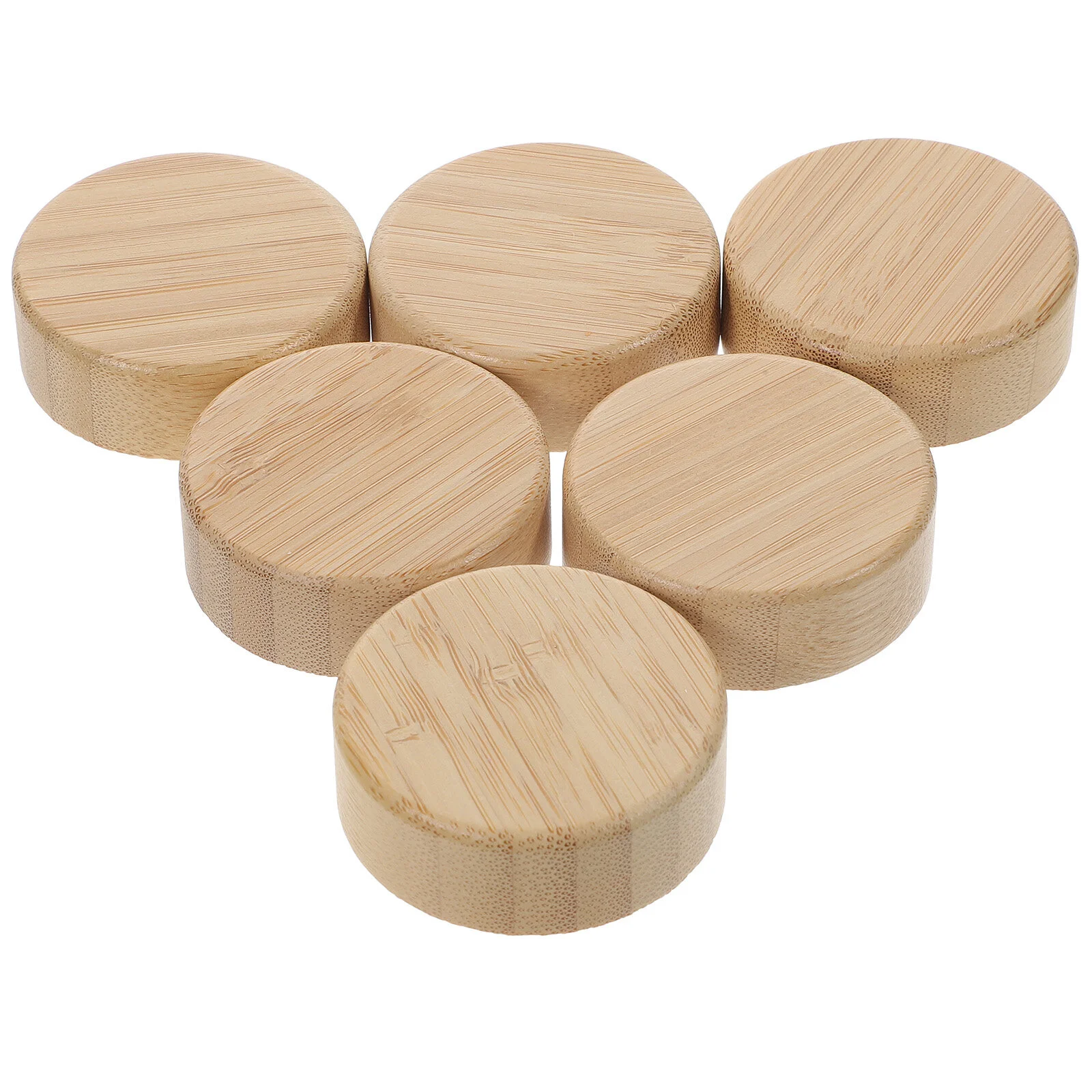

6 Pcs Replacement Caps Lids Daily Use Aromatizante Para Casa Bamboo Cover Leak-proof Bottle