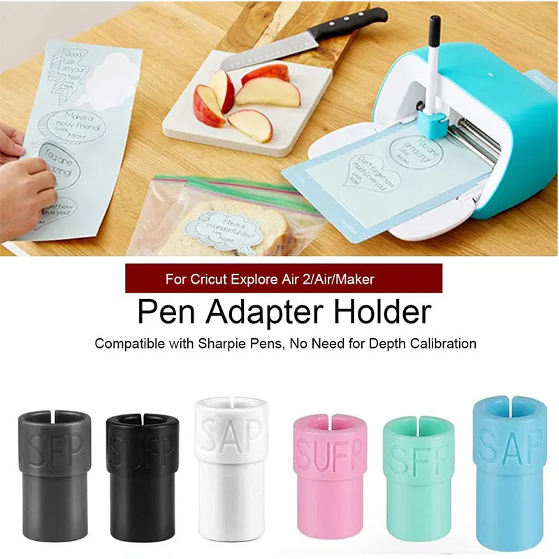 

3pcs/set Cricut Pen Adapter Holder Cutting Machine Pencil Case Tool Accessories Compatible With Cricut (sufp, Sap, Sfp) Cover