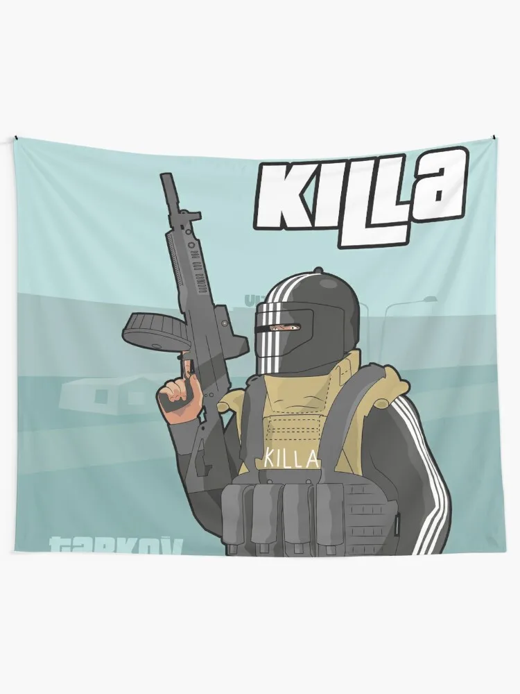 KIlla - Escape из тарков-GTA Style (синий) декоративный гобелен картины для комнаты