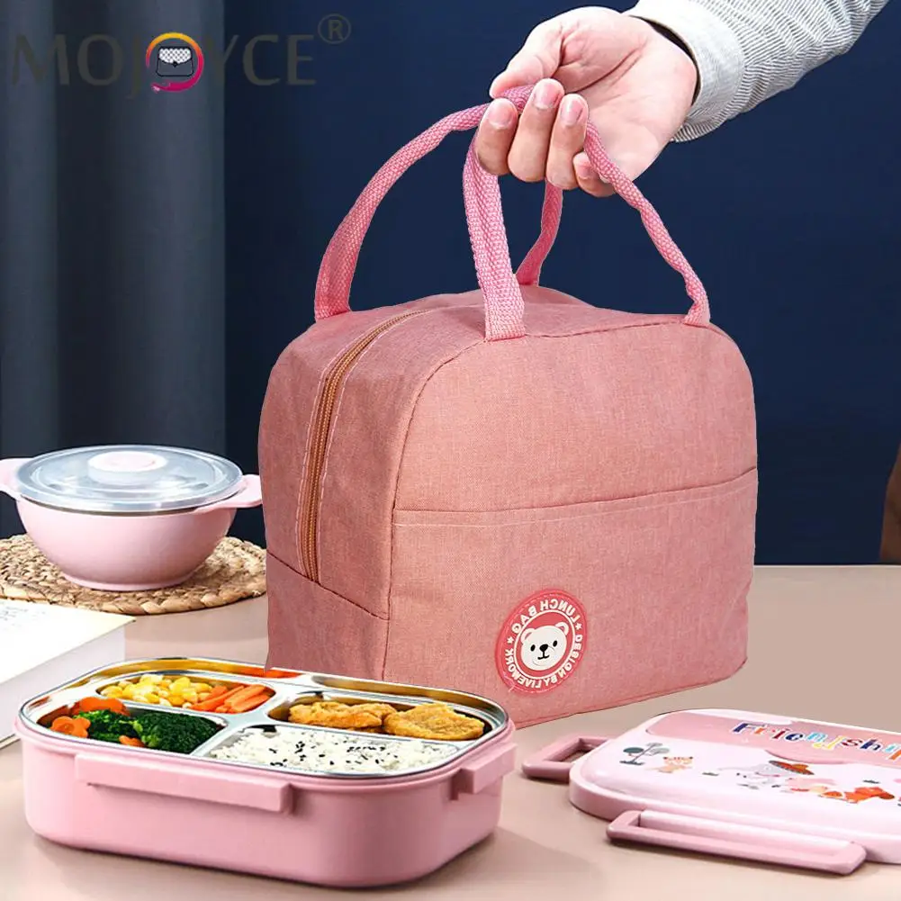 

Durable Oxford Cloth Zipper Aluminum Foil Insulation Lunch Bag Outdoor Camping Waterproof Thickened Thermal Insulated Handbags