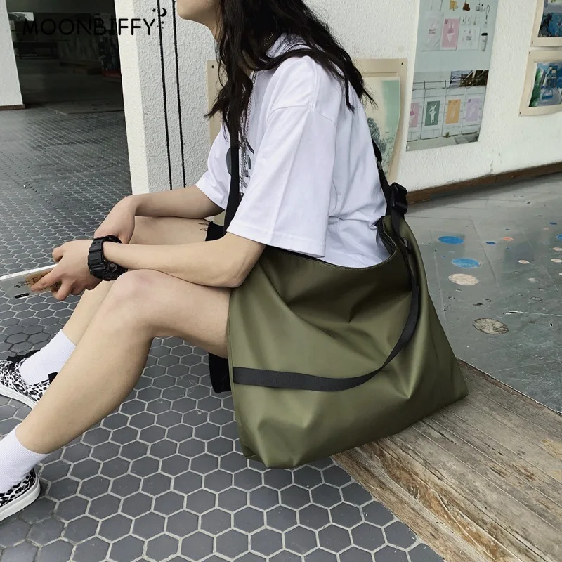 

Canvas Japan Ins Bulk Schoolbag Student Handbag Simple Shopping Bag Fitness Bag Waterproof Shoulder Bag Notebook Bag