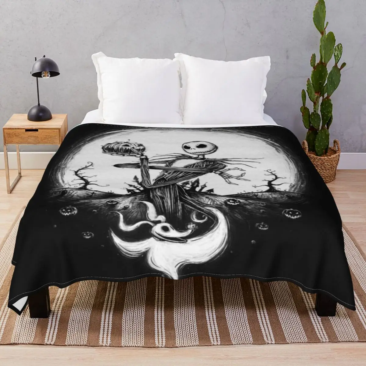 Halloween Tale Blanket Fleece All Season Warm Throw Blankets for Bedding Home Couch Travel Office