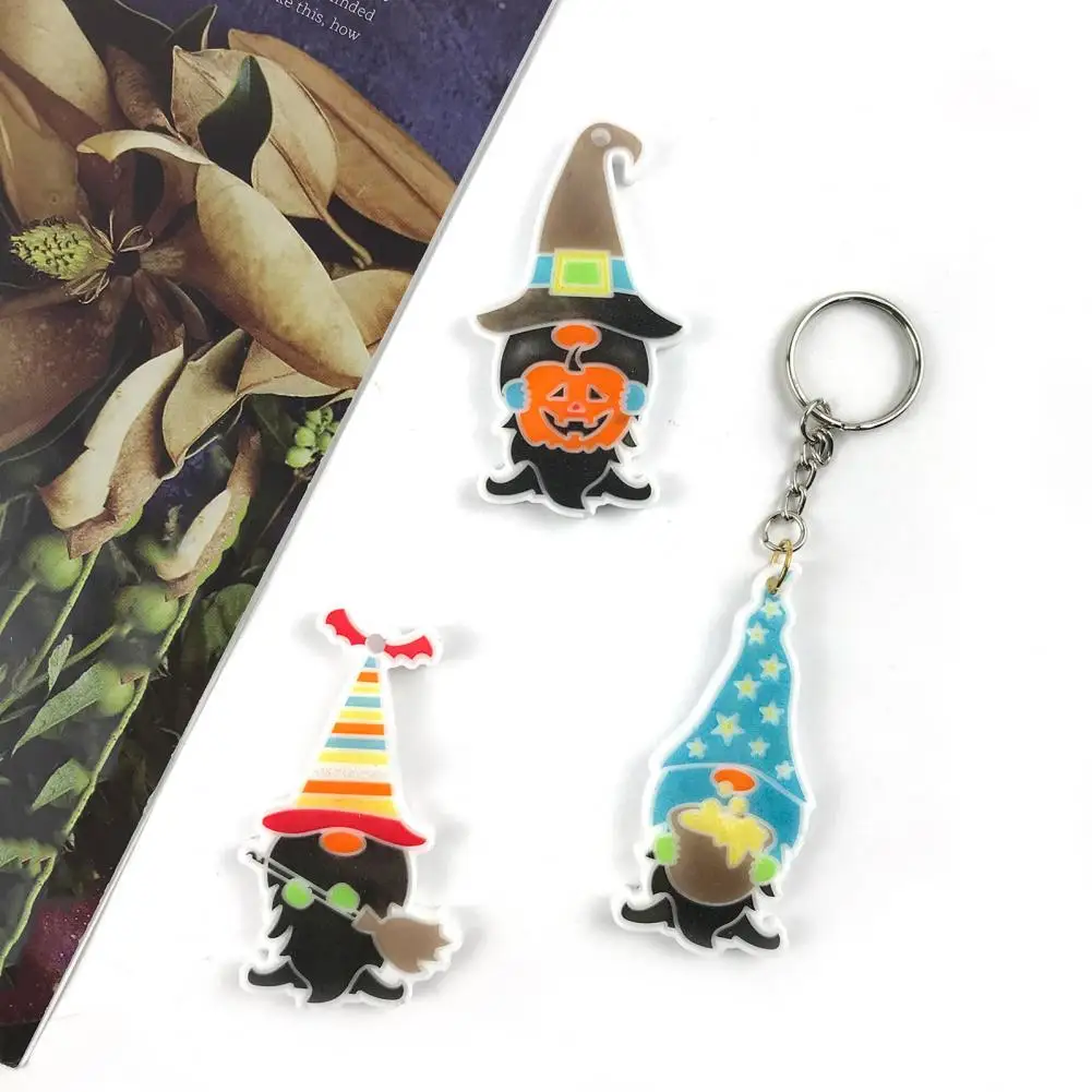 

1 Set Cute Keychain Mold Decorative Non Sticky Reusable DIY Silicone Easter Gnome Pendant Handicrafts Making Mold For Gift