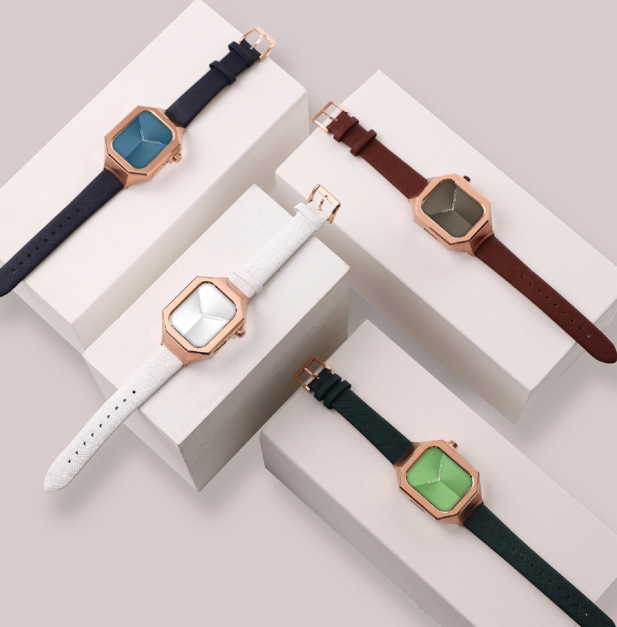 White Pearl Fritillaria Case for Apple Watch Band 41mm 40mm Metal Strap for Iwatch Series 8 7 6 5 4 SE Lady DIY Modification KIT