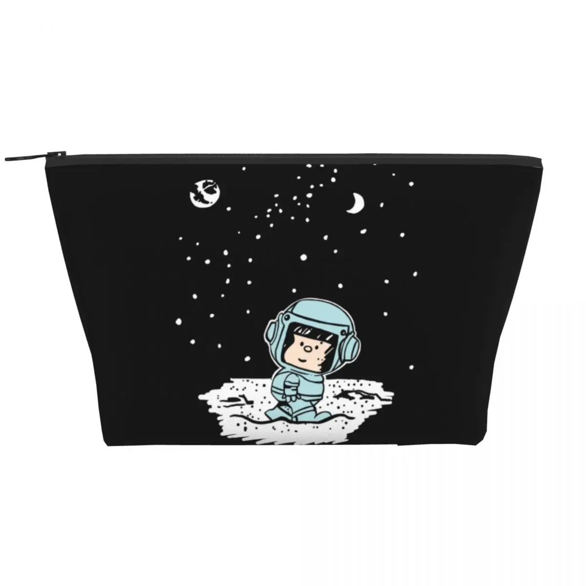 

Fashion Space Astronaut Mafalda Travel Toiletry Bag Women Quino Comics Cartoon Cosmetic Makeup Bag Beauty Storage Dopp Kit