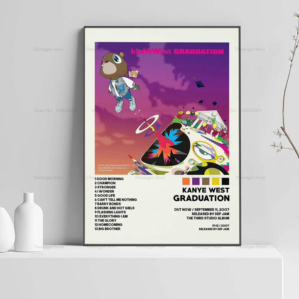 Kanye West Donda Выпускной красивый скрученный музыкальный альбом Обложка плакат HD