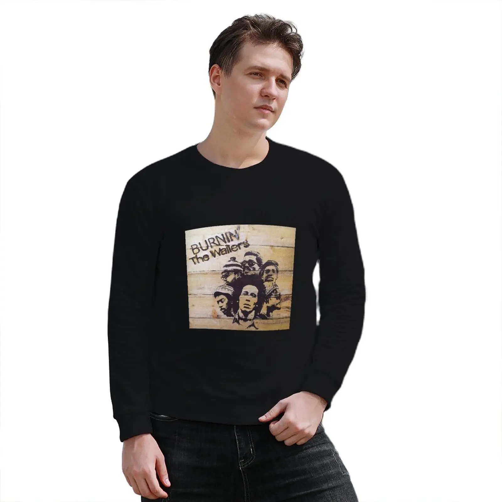 Пуловер с капюшоном Wailers Burnin осенняя одежда в стиле аниме рубашка корейском