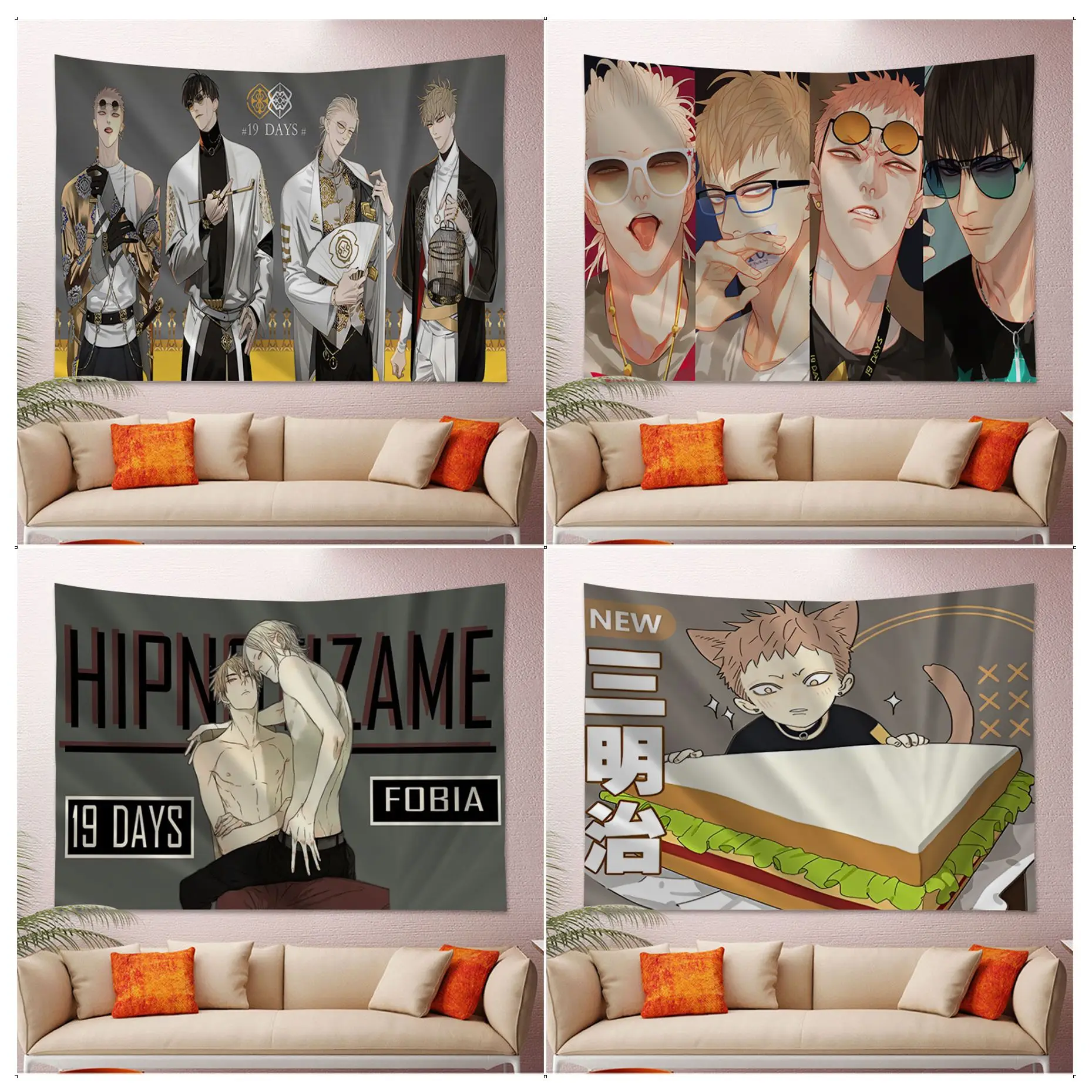 

Гобелен 19 дней, гобелен, Художественная печать, индийский Будда, украшение на стену, ведро, Богемный Хиппи, INS, домашний декор