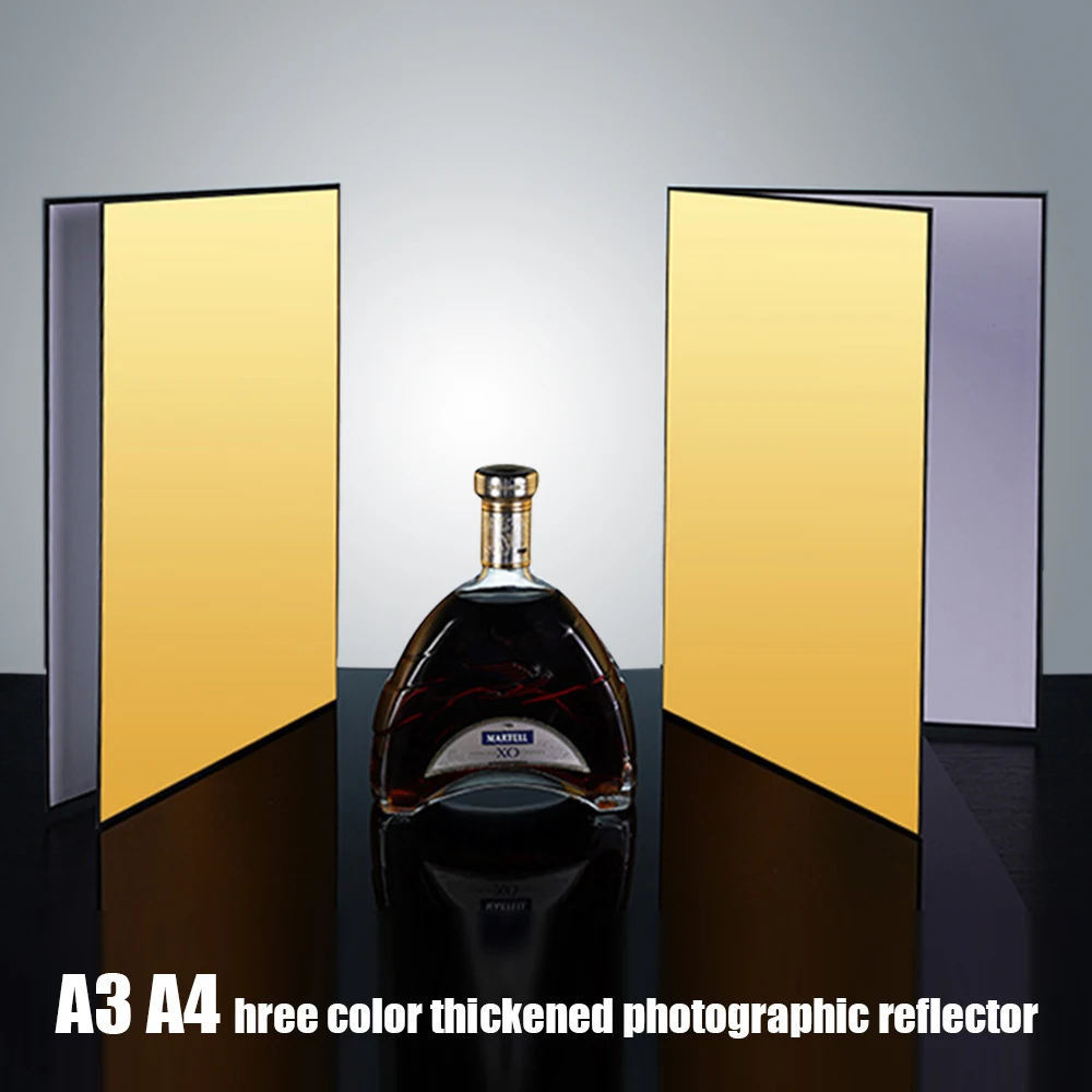 

Отражатель для фотосъемки двухсторонний A3 A4 черный и белый золотой серебряный еды предметы для фотосъемки реквизит для фотосъемки