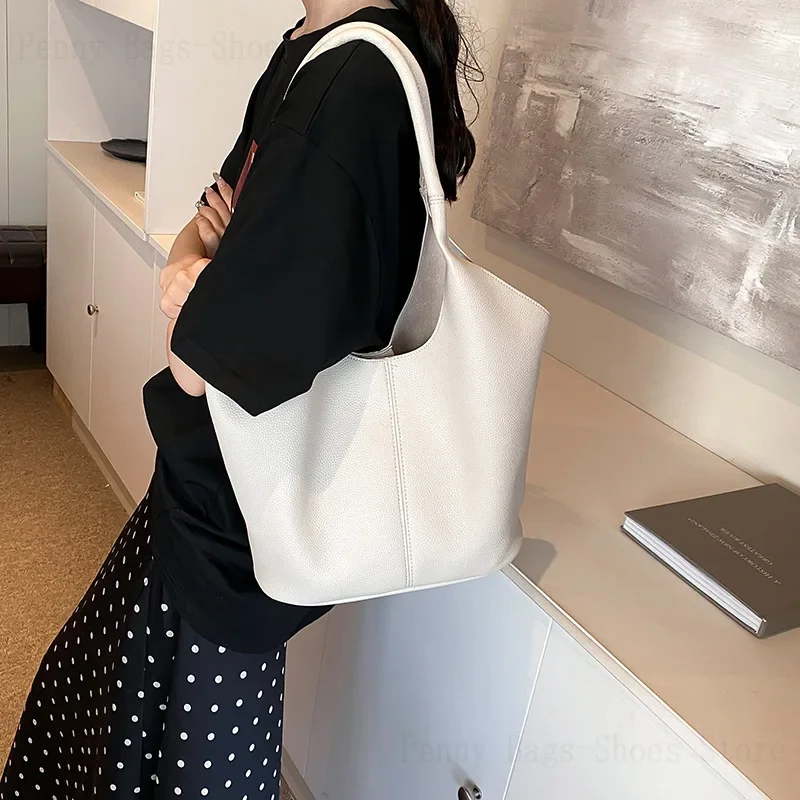 Сумки для женщин новинка 2023 года осенне-зимняя сумка-тоут подмышками однотонная