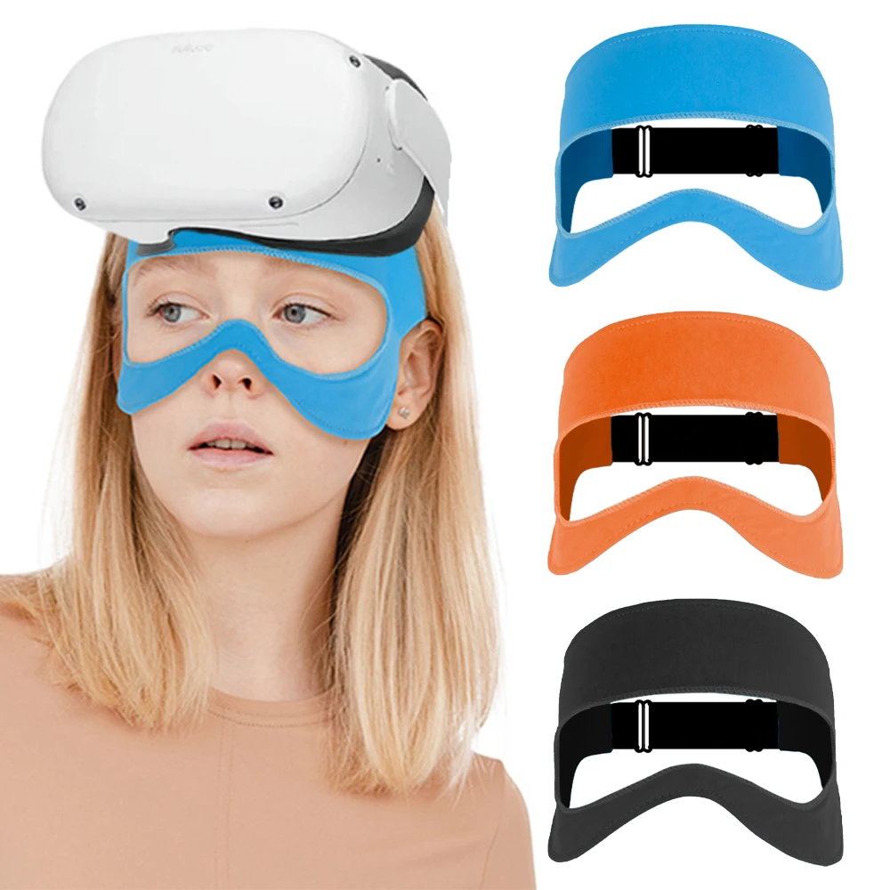 

VR Mask Breathable Sweat Band Adjustable Sizes Eye Cover Face Pad Virtual Reality Headset For Oculus Quest 2 1 HTC Accessories