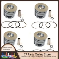 new 6 sets std piston kit with ring 12011 z5801 fit for nissan fe6 engine 108mm