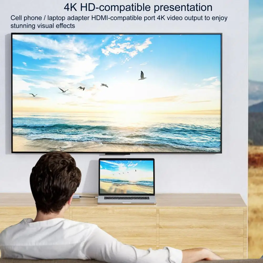 Фото USB-концентратор из алюминиевого сплава, 5 Гбит/с, HDMI-совместимый №2